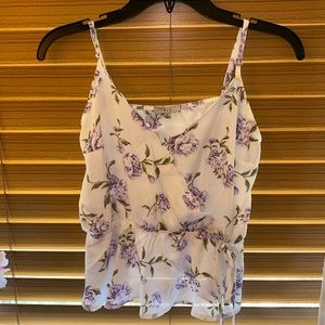 White Floral blouse